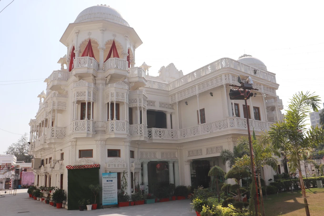Full front view of Shakuntala Palace